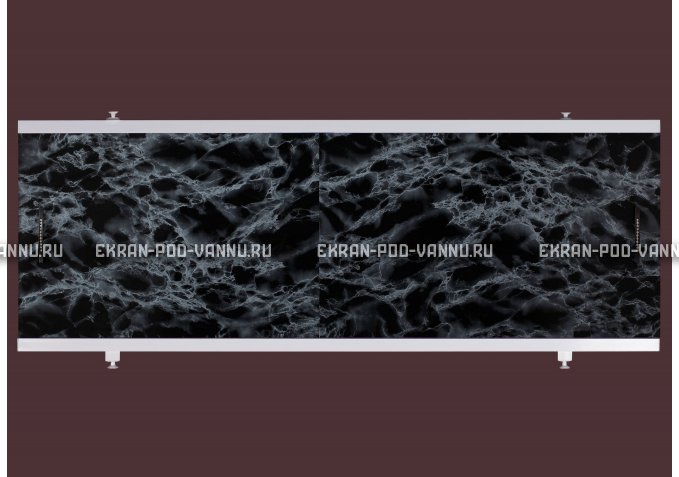 Экран EUROPLEX Универсал черный мрамор – купить по цене 6250 руб. в интернет-магазине в городе Курган картинка 1