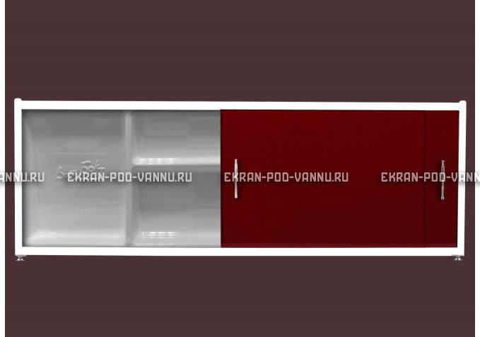 Экран с полочкой - Бордо – купить по цене 6880 руб. в интернет-магазине в городе Курган картинка 1