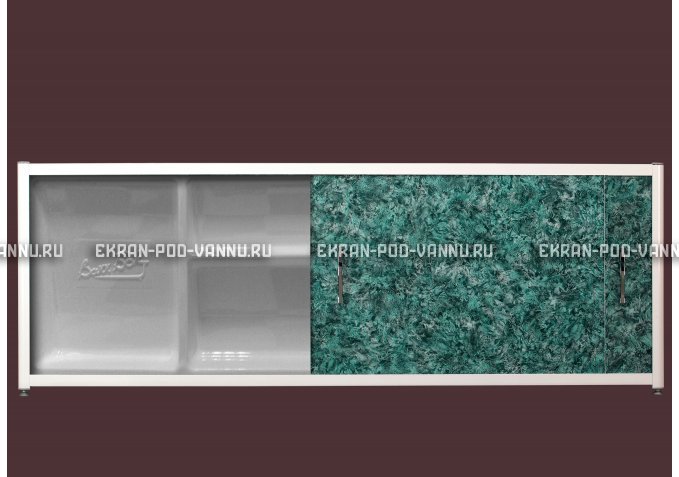 Экран с полкой - Малахит – купить по цене 6280 руб. в интернет-магазине в городе Курган картинка 1