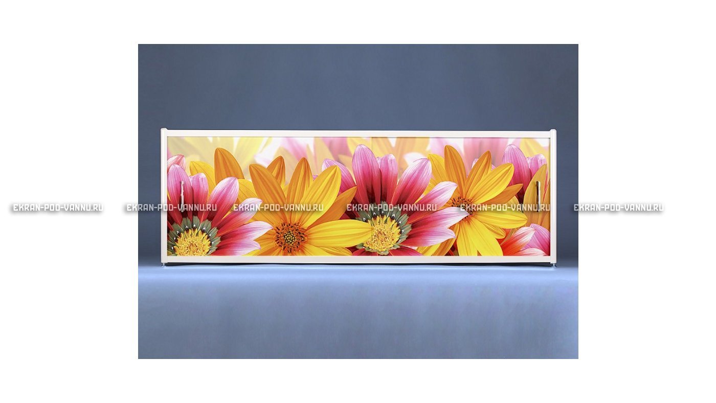 Раздвижной ФОТО экран - Flowers – купить по цене 8500 руб. в интернет-магазине в городе Курган картинка 6