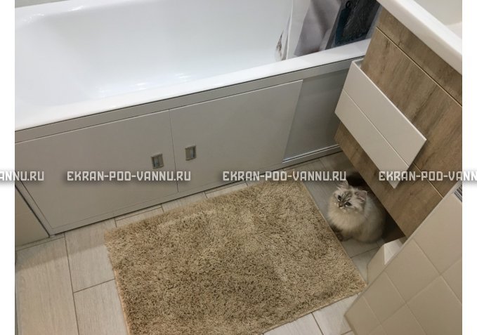 Экран из МДФ EMMY Монро 130 в алюминиевой раме – купить по цене 6750 руб. в интернет-магазине в городе Курган картинка 2