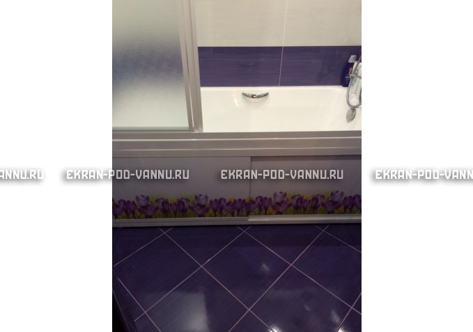 Экран на роликах EUROPLEX  Ирисы – купить по цене 12400 руб. в интернет-магазине в городе Курган картинка 4