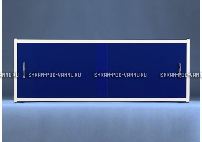 Раздвижной экран EUROPLEX Комфорт синий – купить по цене 6750 руб. в интернет-магазине в городе Курган картинка 1