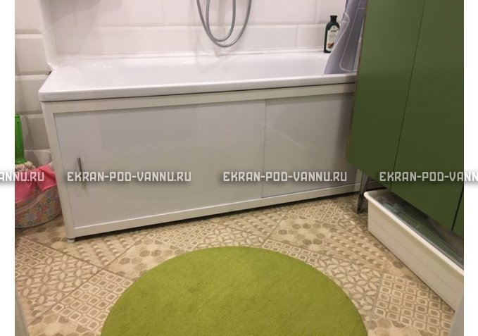 Раздвижной экран EUROPLEX Комфорт белый – купить по цене 6400 руб. в интернет-магазине в городе Курган картинка 1