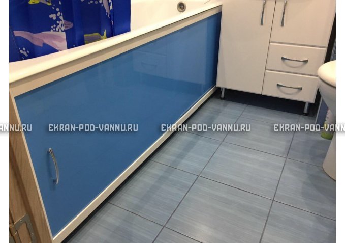 Торцевой экран EUROPLEX Комфорт голубой – купить по цене 8760 руб. в интернет-магазине в городе Курган картинка 4