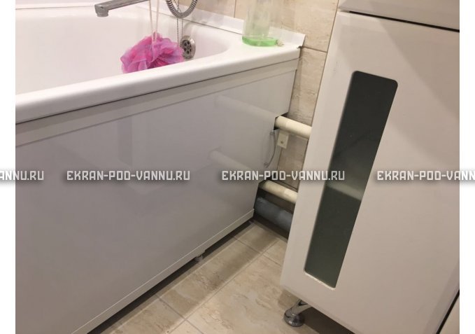 Экран под трубы EUROPLEX Универсал белый высокий – купить по цене 6550 руб. в интернет-магазине в городе Курган картинка 1