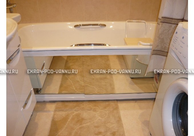 Раздвижной экран EUROPLEX Роликс Зеркальный – купить по цене 9700 руб. в интернет-магазине в городе Курган картинка 3
