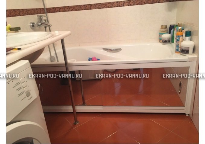 Раздвижной экран EUROPLEX Роликс Зеркальный – купить по цене 9700 руб. в интернет-магазине в городе Курган картинка 10
