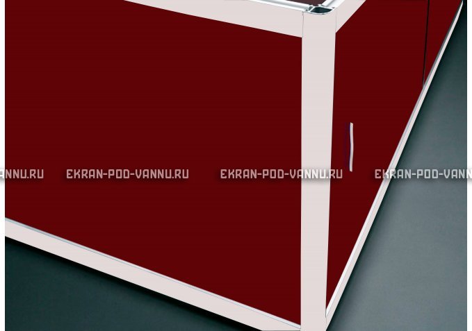 Торцевой экран EUROPLEX Комфорт бордовый – купить по цене 8760 руб. в интернет-магазине в городе Курган картинка 1
