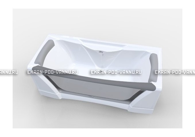 Прозрачная ванна 1MarKa Dolce Vita 180x80 – купить по цене 43200 руб. в интернет-магазине в городе Курган картинка 2