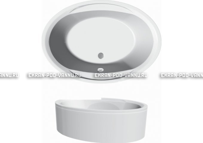 Акриловая ванна Vayer Opal 180x120 – купить по цене 33850 руб. в интернет-магазине в городе Курган картинка 3