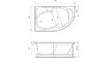 Акриловая ванна Relisan Sofi 170x105 – купить по цене 23480 руб. в интернет-магазине в городе Курган картинка 17