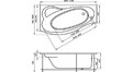 Акриловая ванна 1MarKa Gracia 170x100 – купить по цене 20270 руб. в интернет-магазине в городе Курган картинка 17