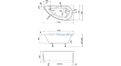 Акриловая ванна 1MarKa Piccolo 150х75 – купить по цене 11310 руб. в интернет-магазине в городе Курган картинка 25