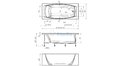 Отрезная ванна 1MarKa Pragmatika 173-155х75 см  – купить по цене 15450 руб. в интернет-магазине в городе Курган картинка 25