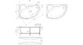 Акриловая ванна 1MarKa Catania 160x100 – купить по цене 17650 руб. в интернет-магазине в городе Курган картинка 13