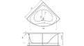 Акриловая ванна Vayer Gaja 150x150 – купить по цене 30350 руб. в интернет-магазине в городе Курган картинка 20
