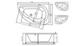 Акриловая ванна Vayer Ismena 160x105 – купить по цене 28350 руб. в интернет-магазине в городе Курган картинка 21